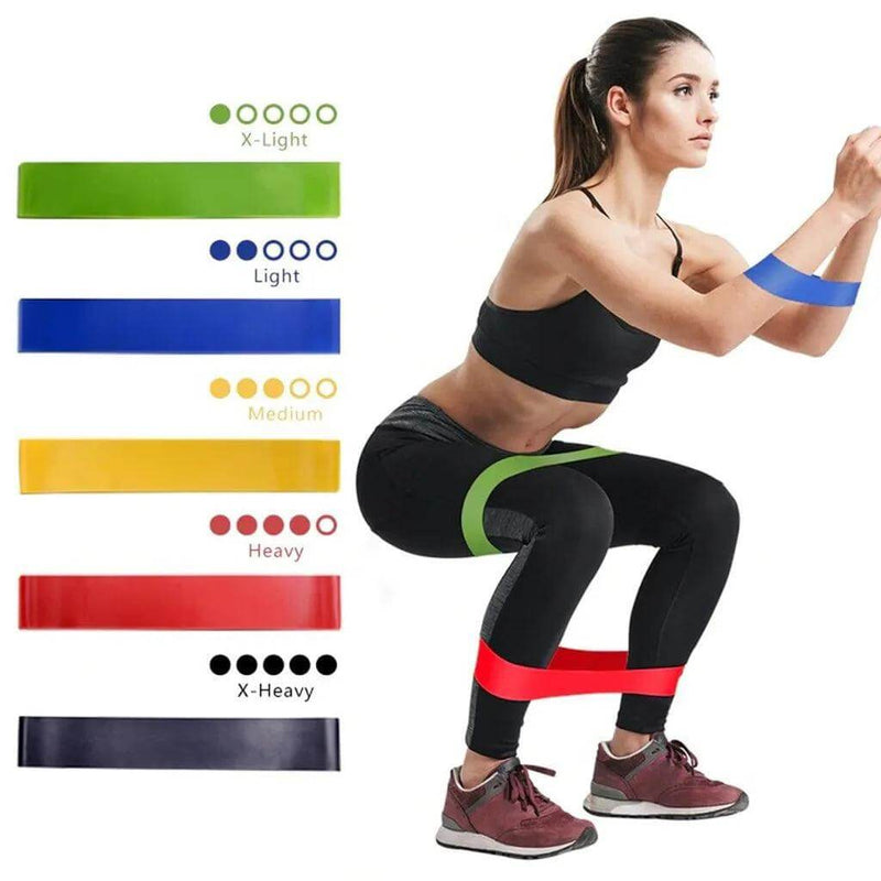 Kit 5 Faixas Elásticas Para Exercícios Multifuncional - bonbrasil