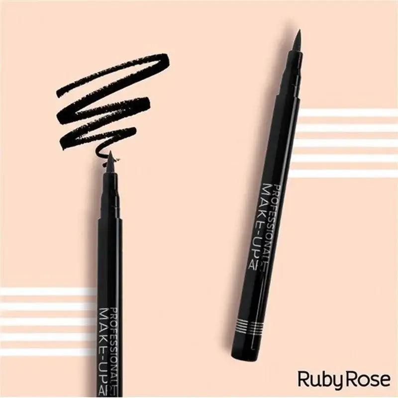 Caneta Delineadora Ruby Rose Preto - bonbrasil