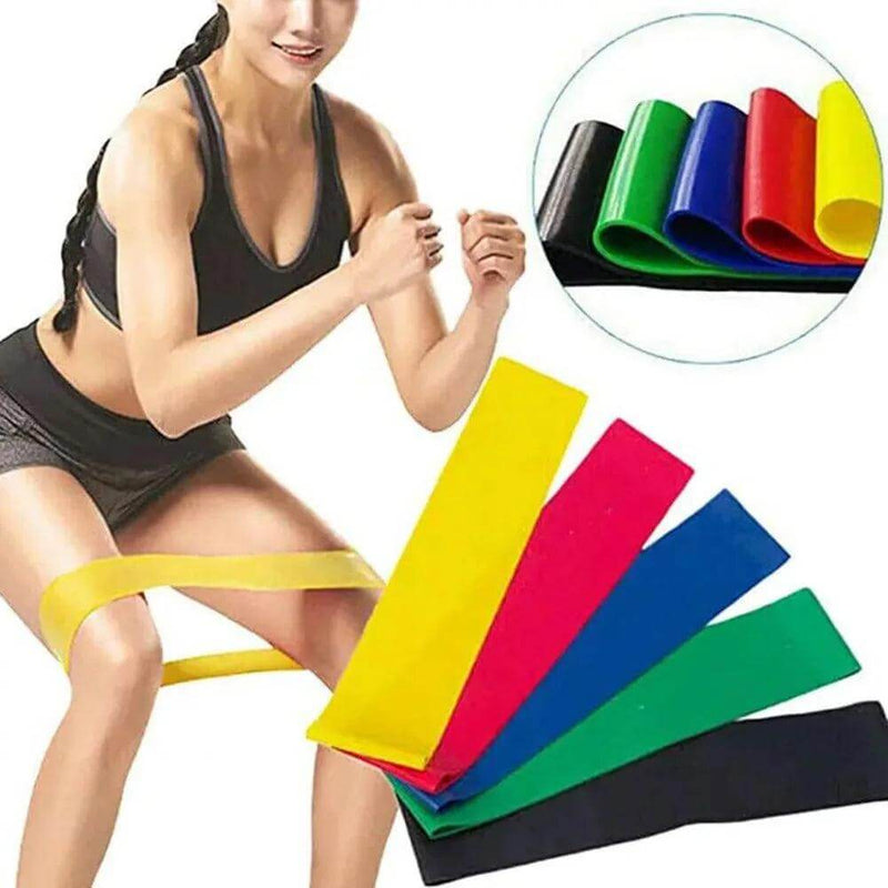 Kit 5 Faixas Elásticas Para Exercícios Multifuncional - bonbrasil