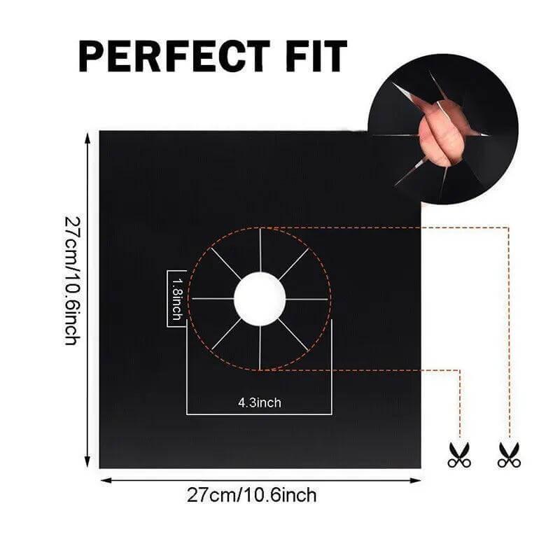 4 peças 27 cm de proteção de superfície de fogão - bonbrasil