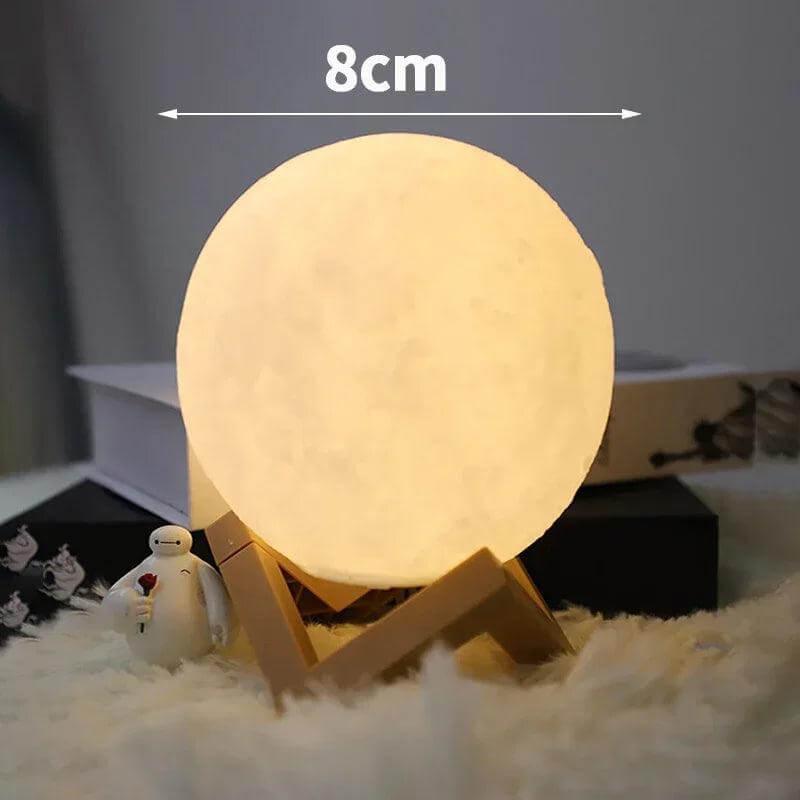 3D LED Lua Luzes para Quarto - bonbrasil