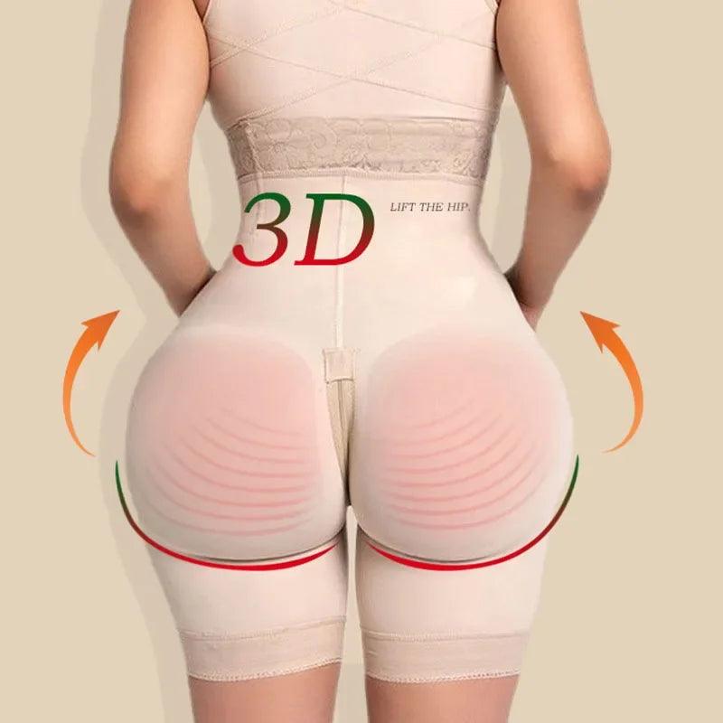 Slimming Butt Lifter High Waist Trainer Tummy Control Panties Shorts Body Shapers Shapewear Fajas Colombianas Girdles Underwear - bonbrasil