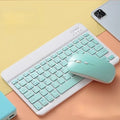 Kit Teclado E Mouse Bluetooth 5.2 Compatível Pc iPhone Android - bonbrasil